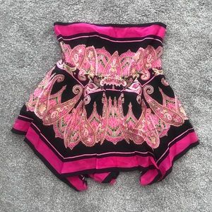 Moda International Pink Silk Paisley Top - XS